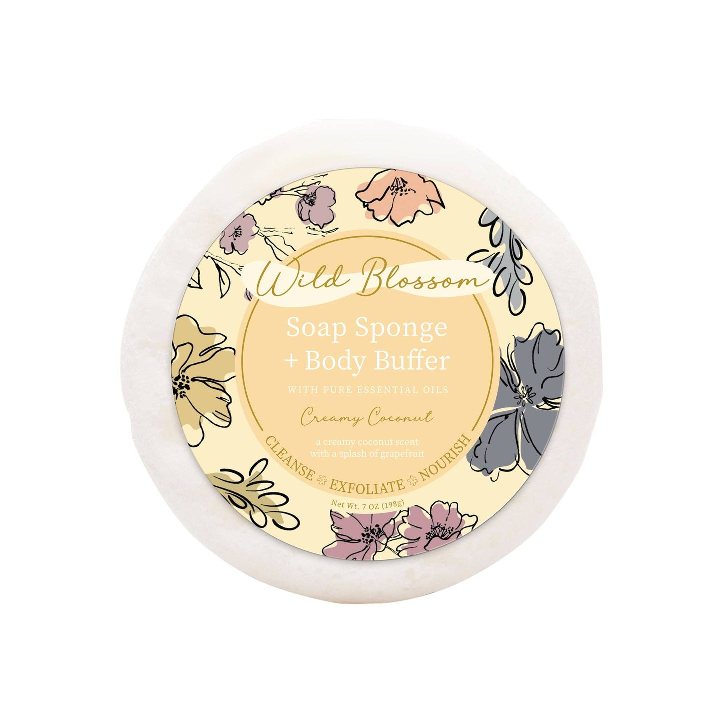 Soap Infused Body Buffer-Creamy Coconut