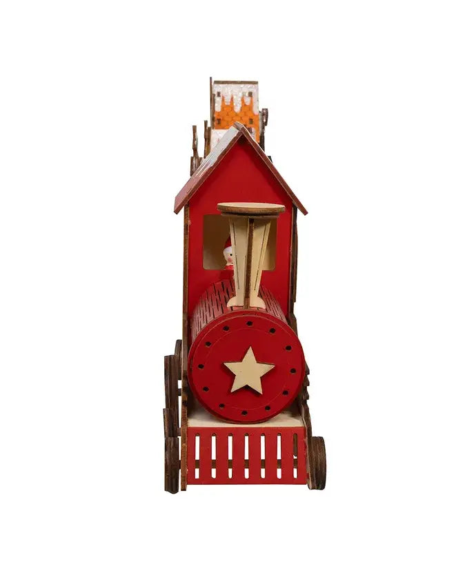 Kurt S. Adler, Inc. - 22.24" Bo LED Truck W/Santa+Home Scene