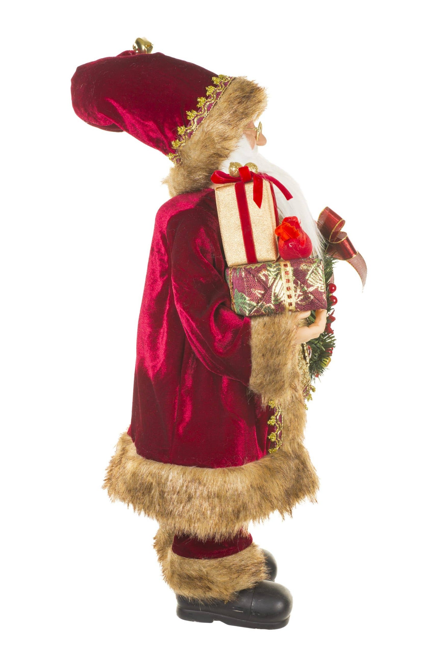 Santa - Burgundy/Gold