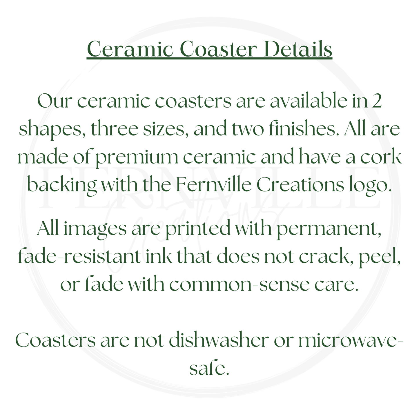 Coastal Cottage Mosaic Ceramic Coaster SET OF 4