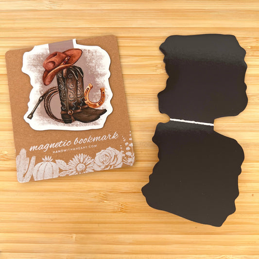 Cowboy Boots Magnetic Bookmark