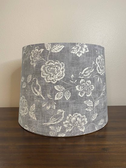 Iliv Bird Garden Grey & White Handmade Lampshade