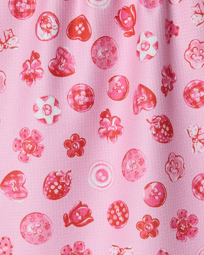 Collecting Buttons Tea Towel
