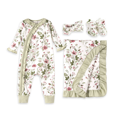 Pretty Petals Bamboo Baby Collection – Sold Separately: Headband 1S
