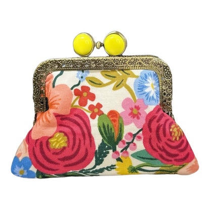 ON THE GO Credit Card Clutch-Garden Party Cream