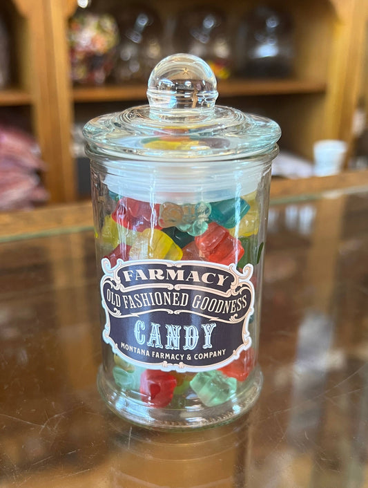 Apothecary Jar baby mini cub gummy bear candy old fashioned