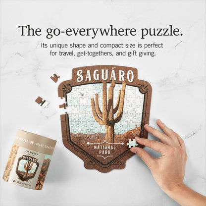 Protejamos nuestros parques nacionales - Mini rompecabezas, Saguaro