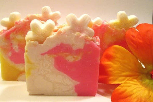 Tropical Plumeria Soap Handmade Cold Process Vegan Soap
