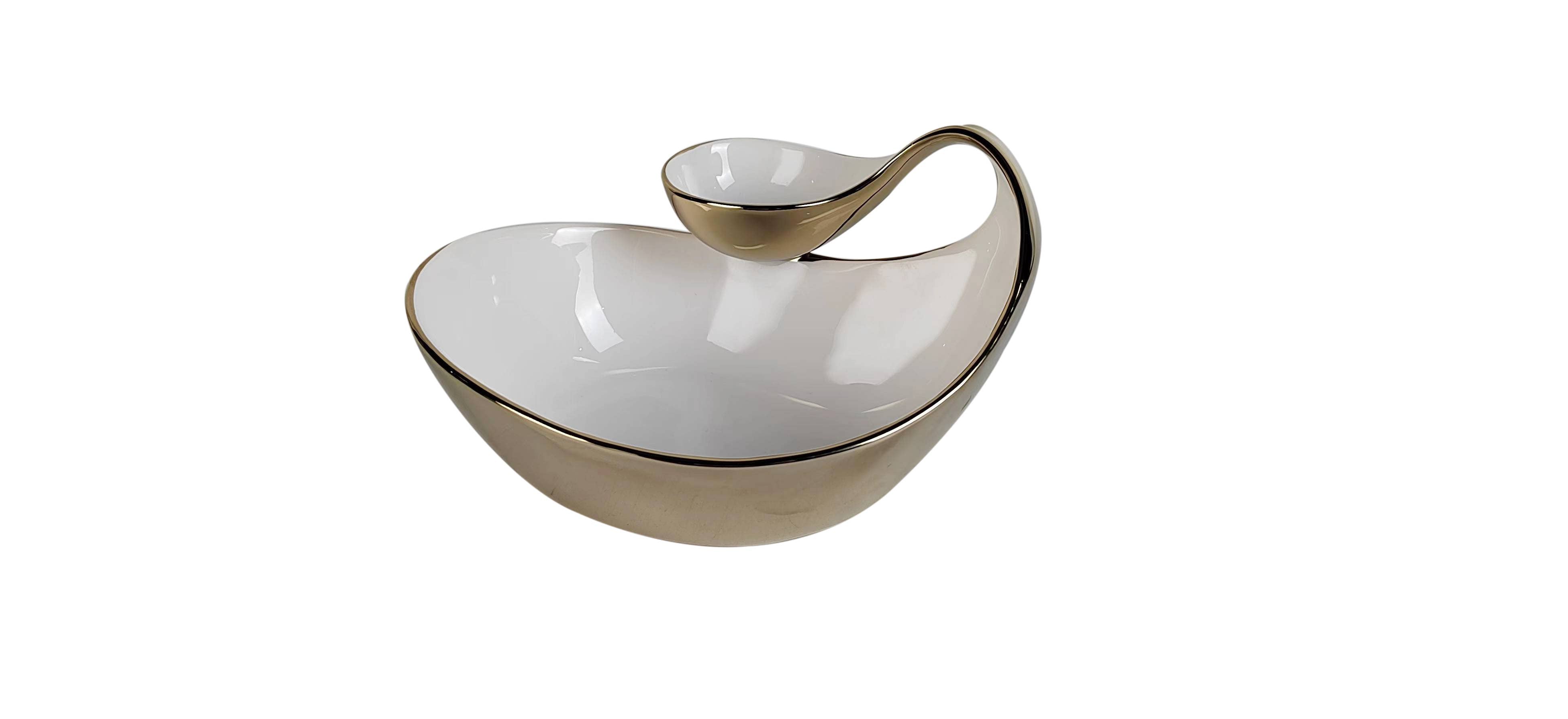 Classic Touch Chip and Dip Bowl - Thumbnail 2