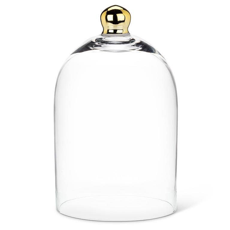 Bell Shaped Cloche with Gold Knob