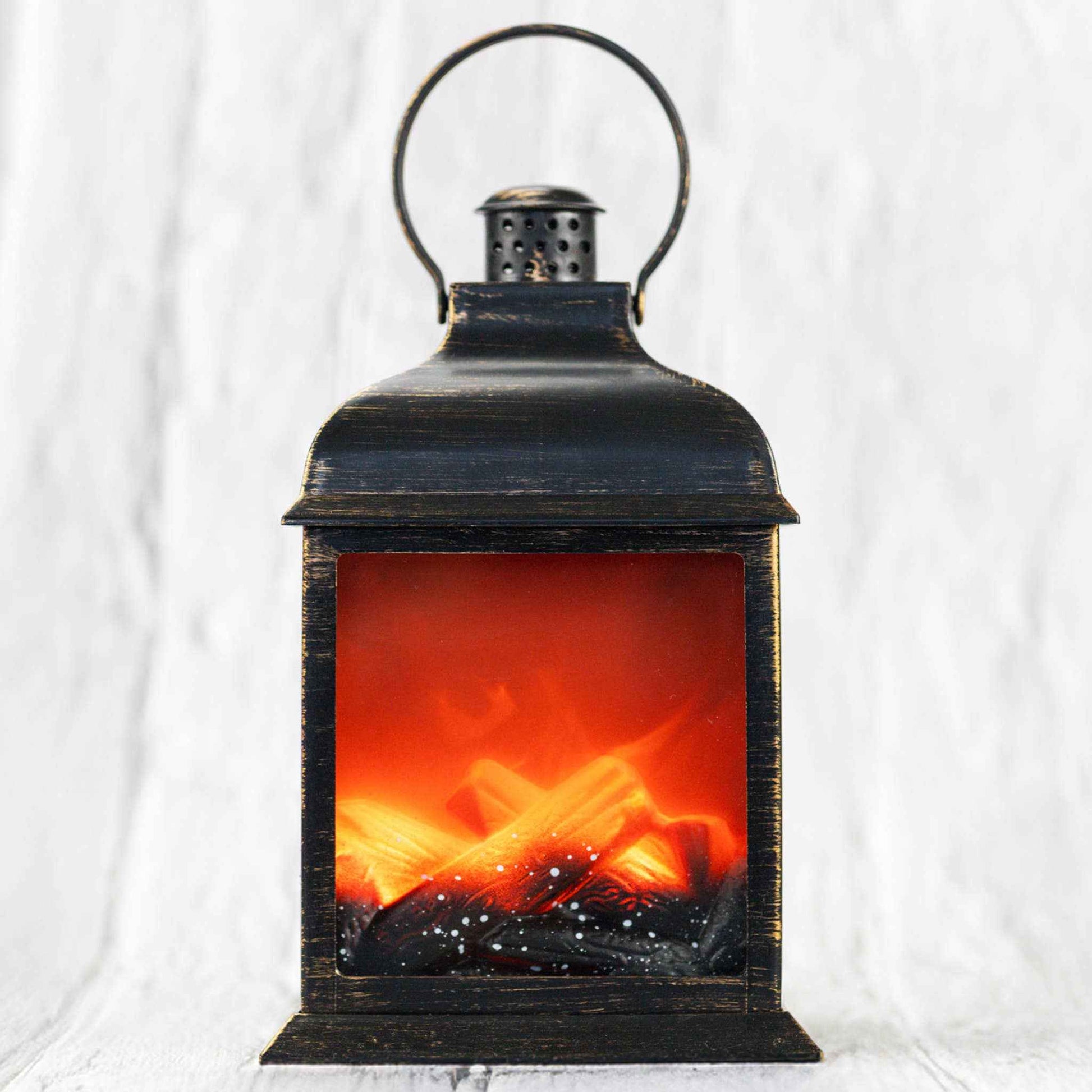 Gold Traditional Fireplace Lantern