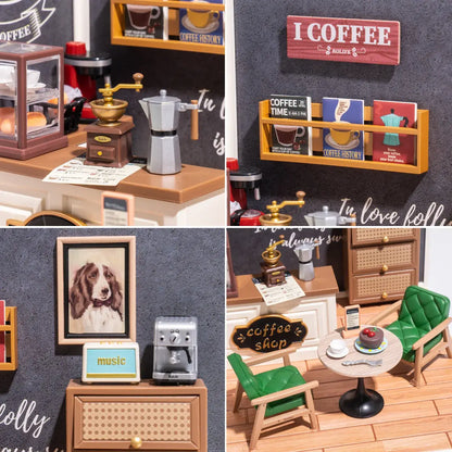 Hands Craft - DIY Miniature House Kit: Breezy Time Cafe