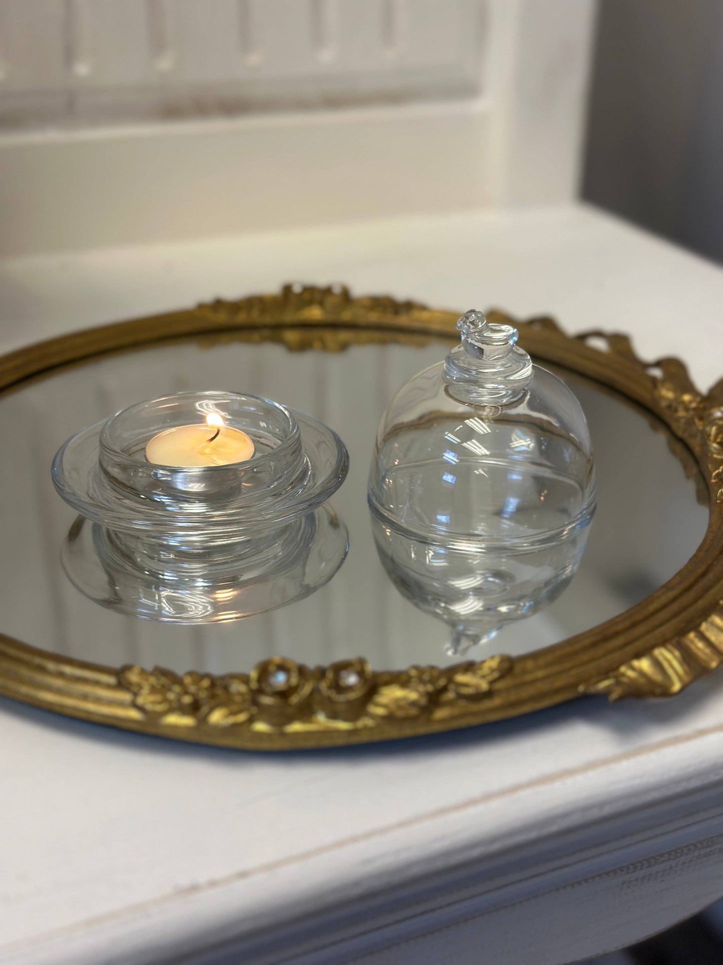Glass Bird Cloche