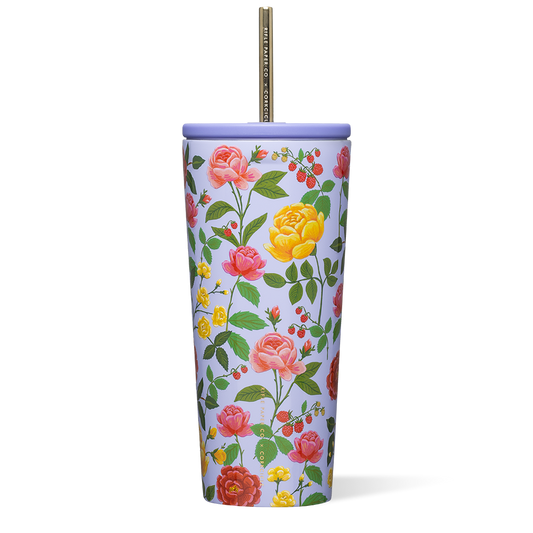 Cold Cup - 24oz Rifle Paper - Roses Purple