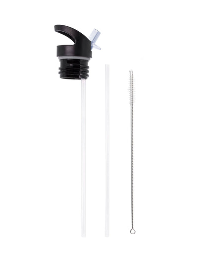 Replacement Flip ’N’ Sip Lid - Leak-Proof Handle with Straws