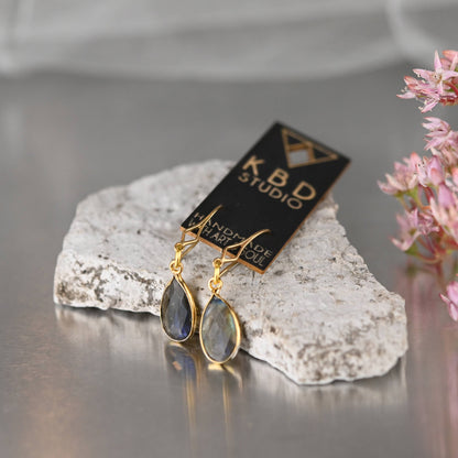 Diamond Hook w/ Semi Precious Tear Drop