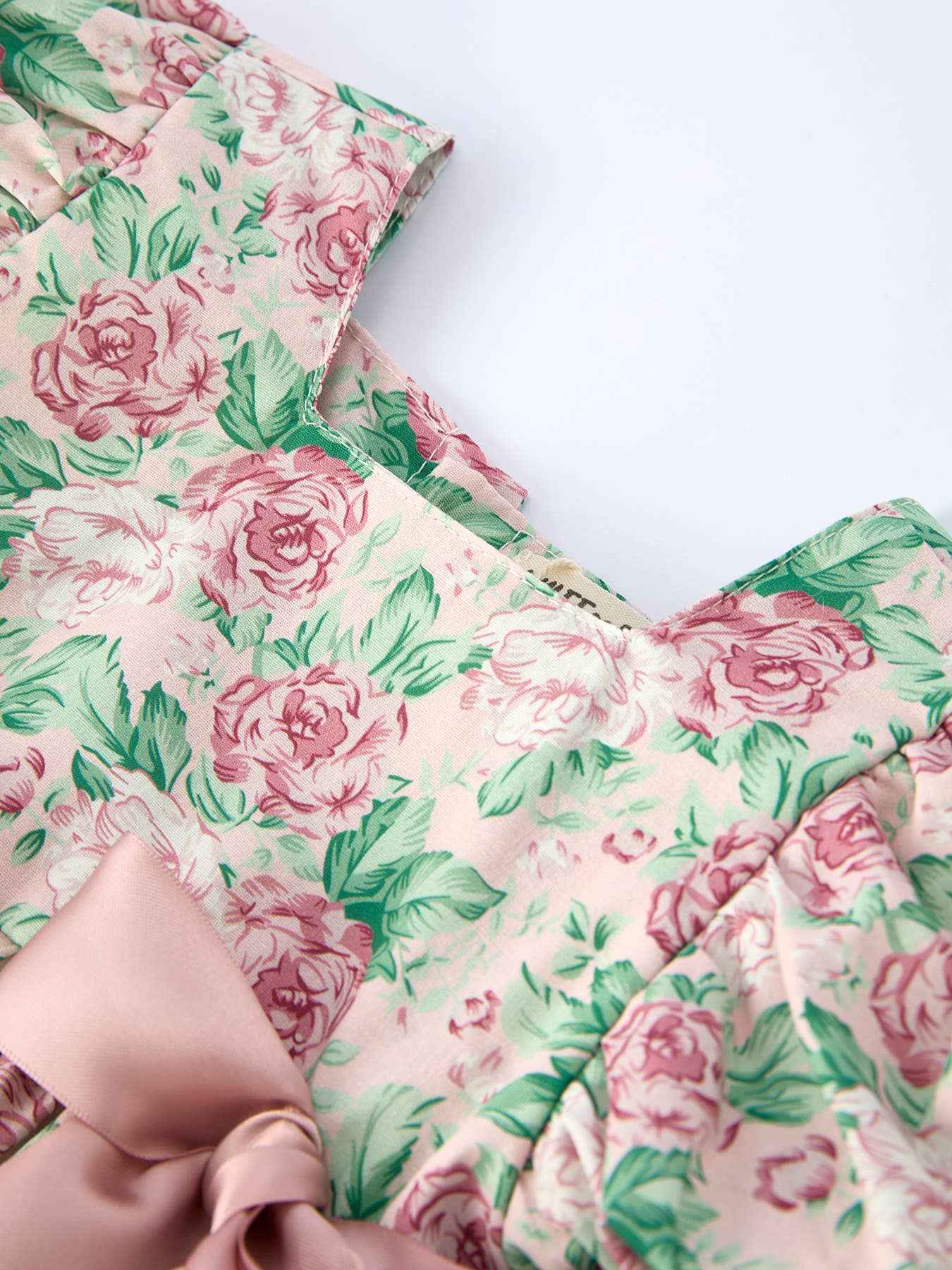 Vintage Rose Baby Girls Romper: 12M