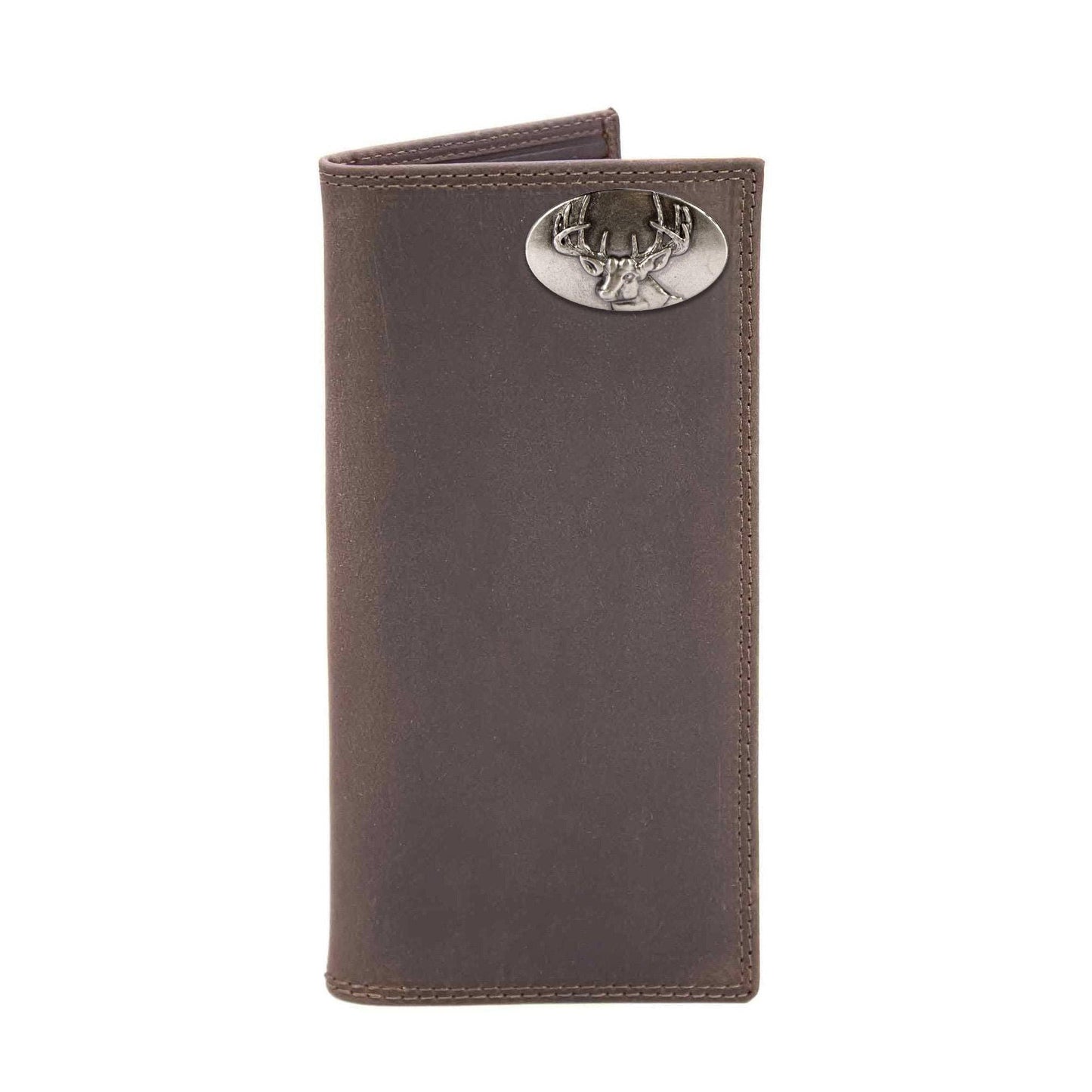 Buck Leather Roper Wallet: Realtree