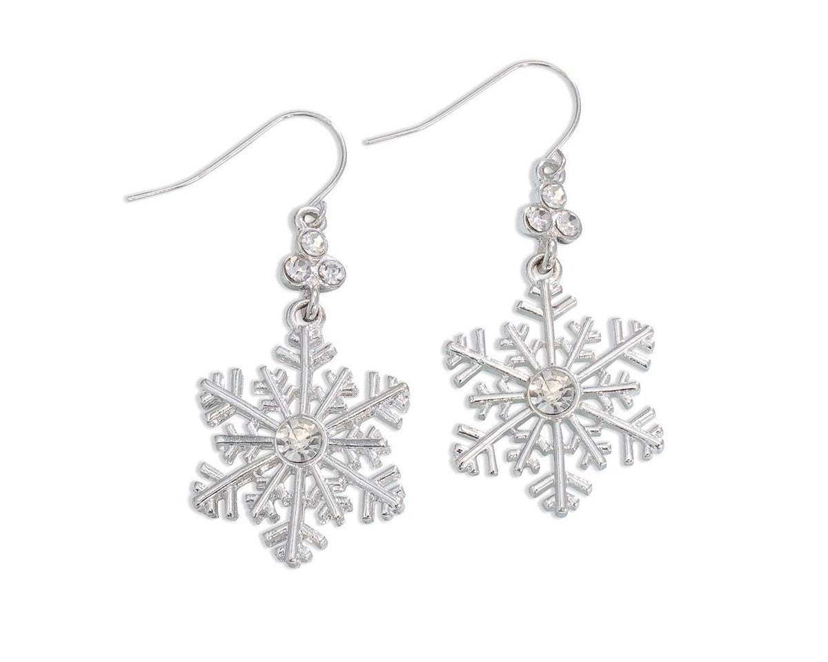 Crystal Snowflake Earrings
