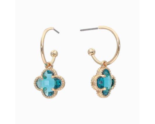 Crystal Clover Earrings
