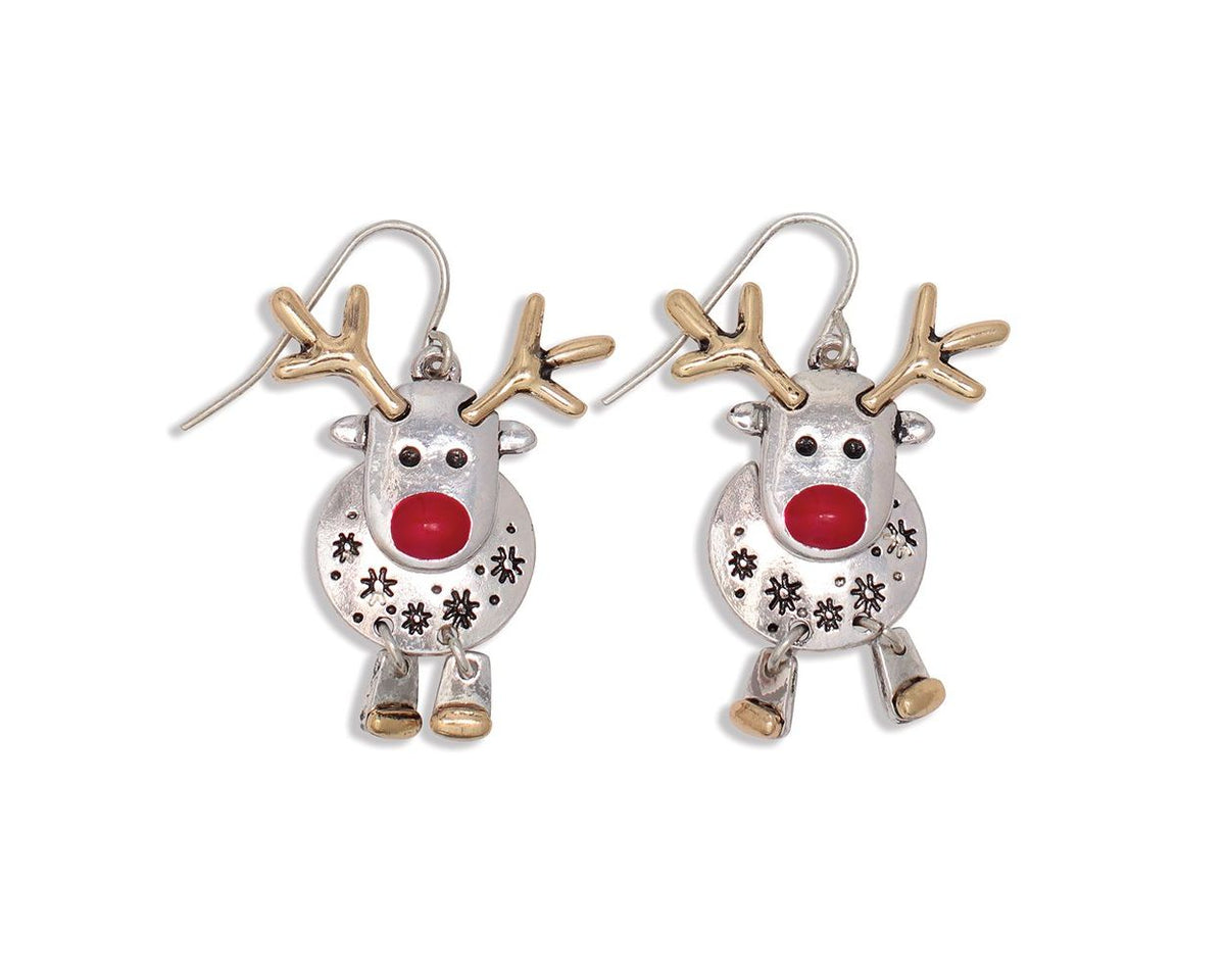 Red Nose Rudolph Earrings