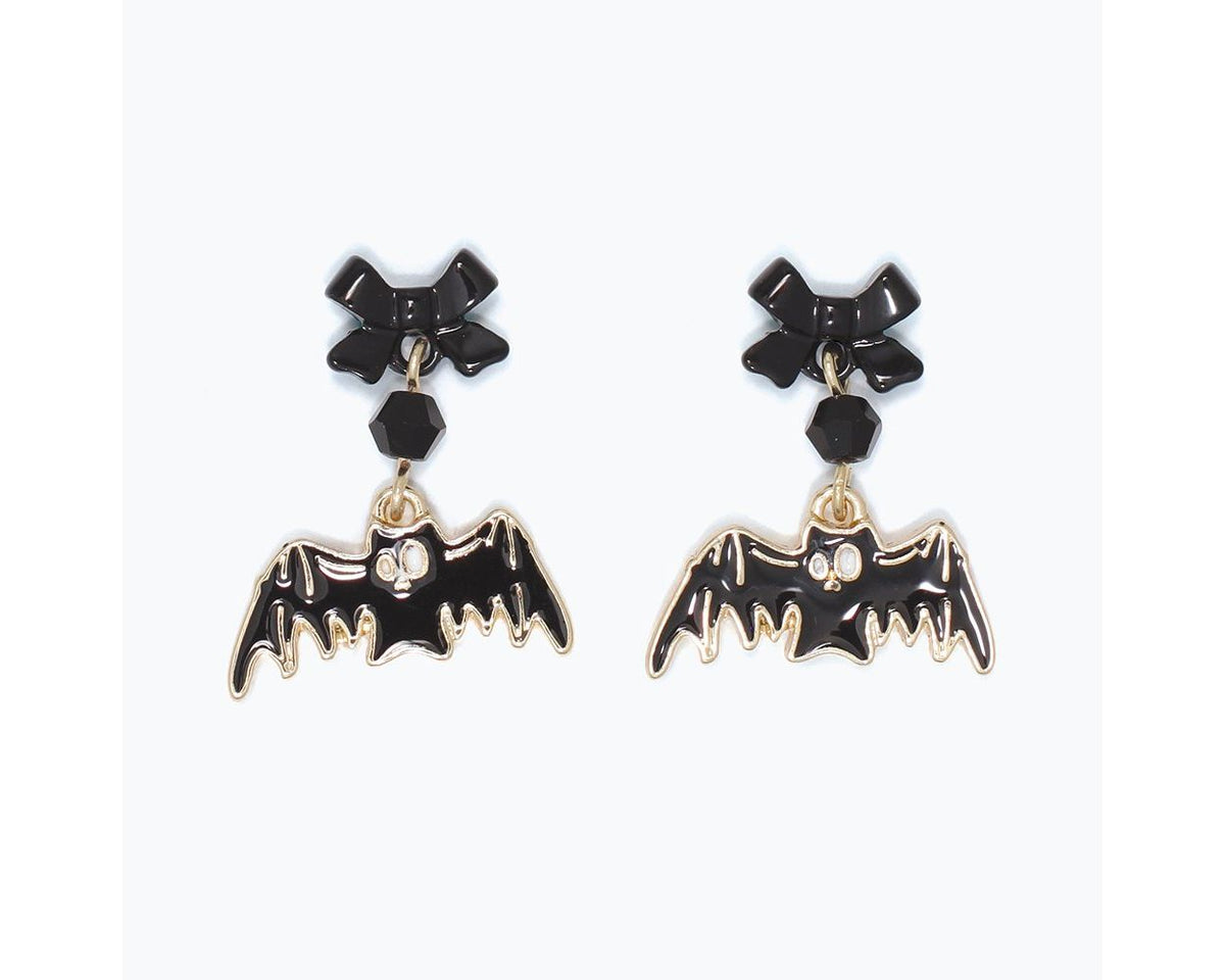 Spooky Bats and Bows Earrings