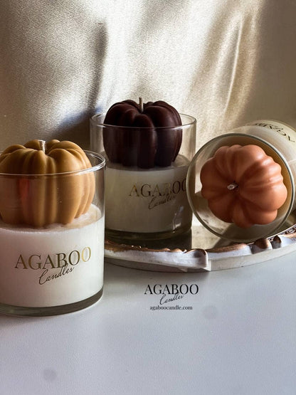 Halloween Candle 9 oz -Container Candle with Pumpkin 3.5x3in