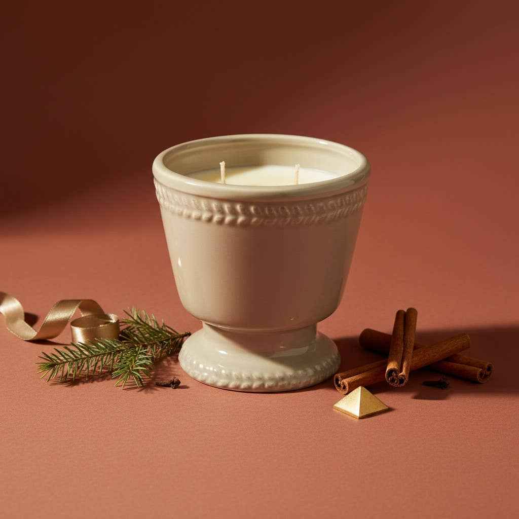 16 oz French Provincial Candle: Christmas Hearth