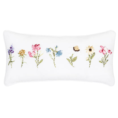 C&F Home - April Showers Floral Ribbon Art Throw Pillow