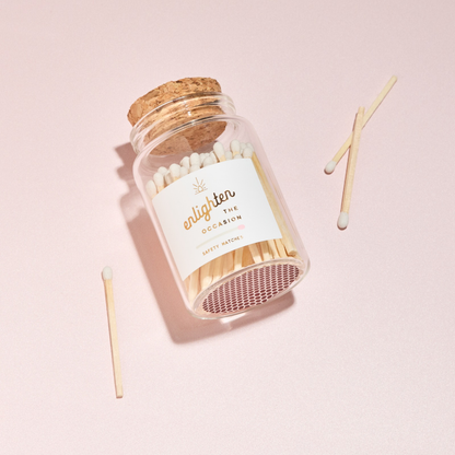 Lux Mini Match Corked Vial with White Matchsticks