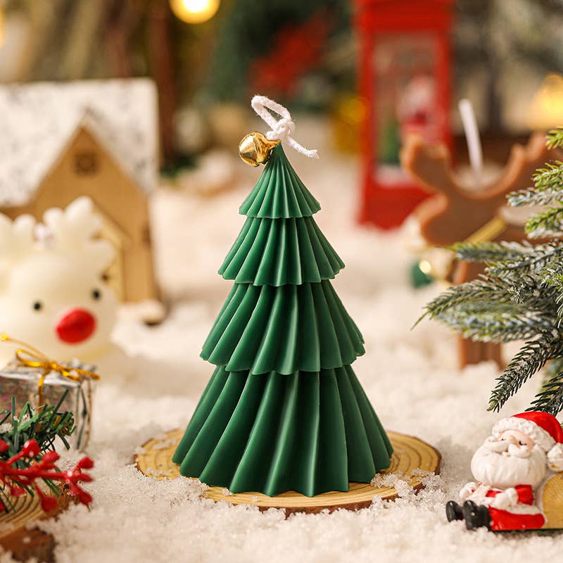 Velas Meta - Vela de aromaterapia para decoración del hogar con árbol de Navidad CM032