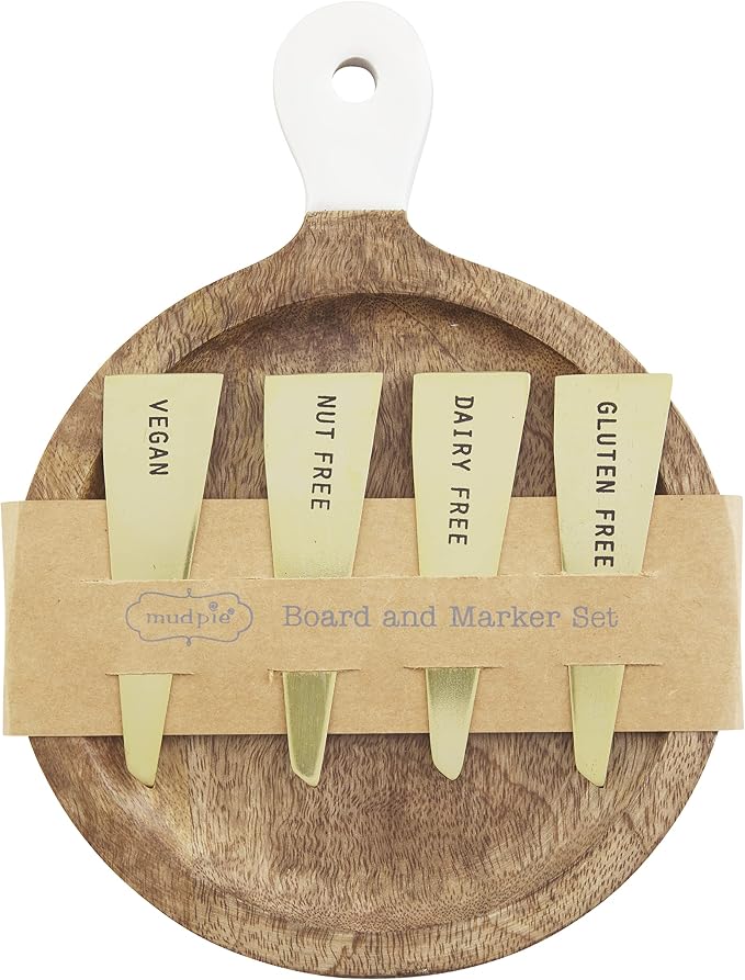 Serving Board and Food Marker Set Board Set