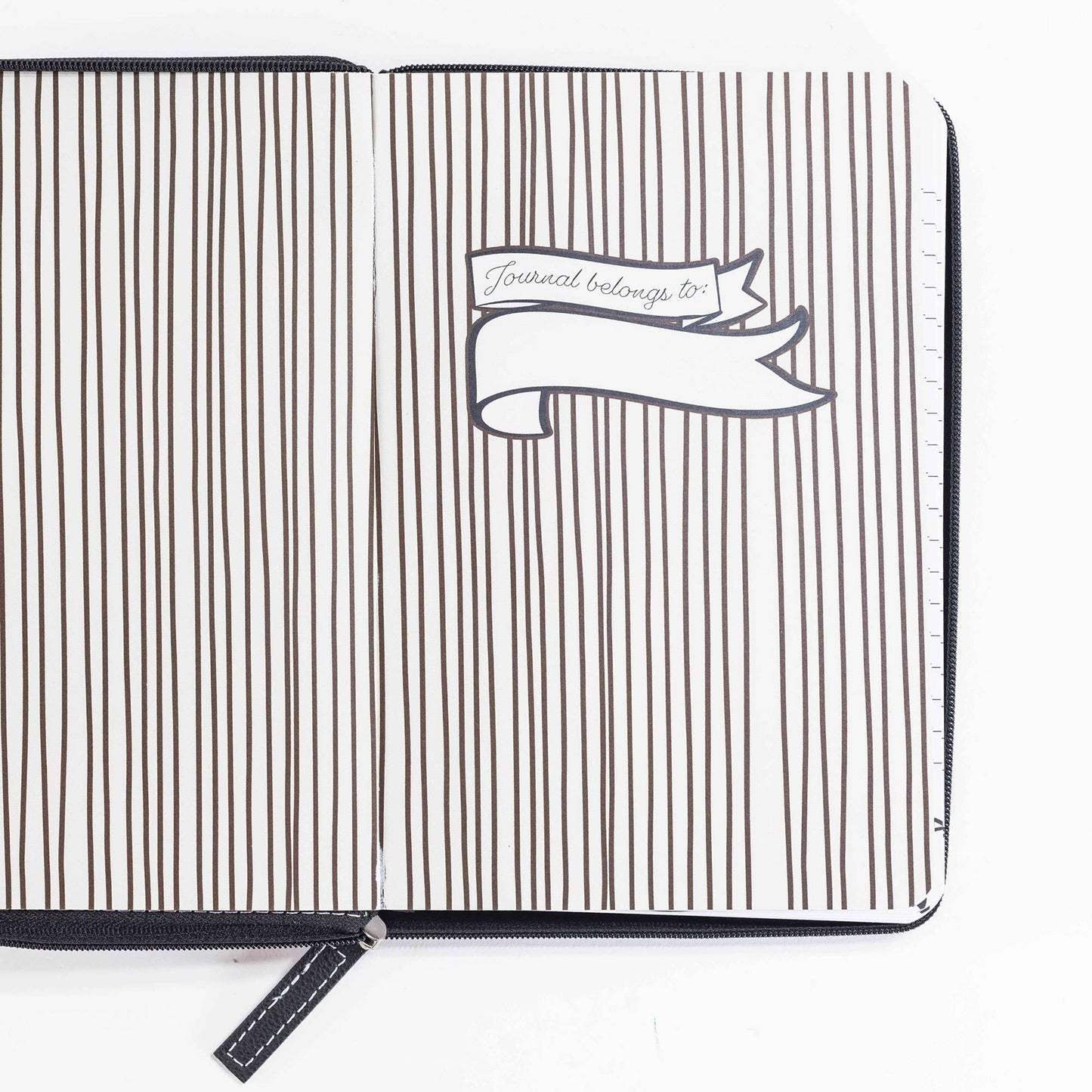 Divinity Boutique - Brown & Black Zippered Journal: Take Delight