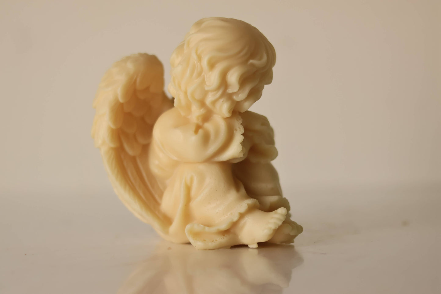 Cherub Baby Candle 4x4in - Angels