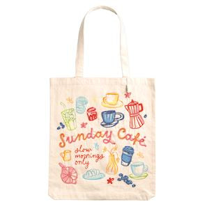 Sunday Café Beaded Tote