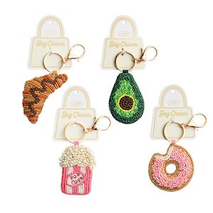 Café Beaded Bag Charms