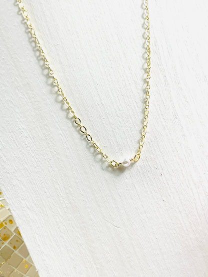 Pearl Gold Chain Necklace