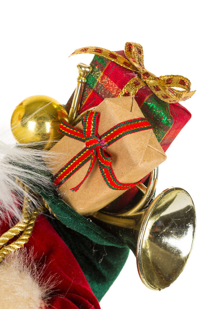 NEW-Crimson Rocking Horse Santa