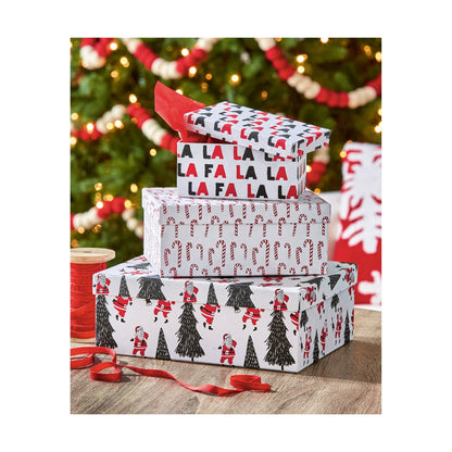 Christmas Oh What Fun Paper Box Set of 3 - Multi