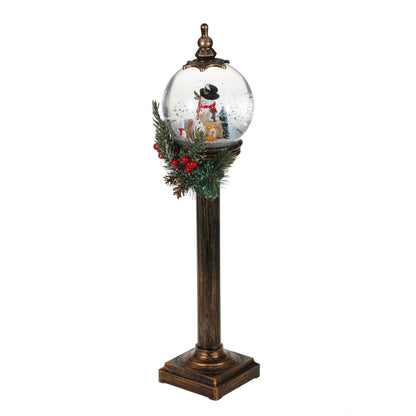 SINT - SINT Christmas Snow Globe Pole Lamp (Snowman with Deer)