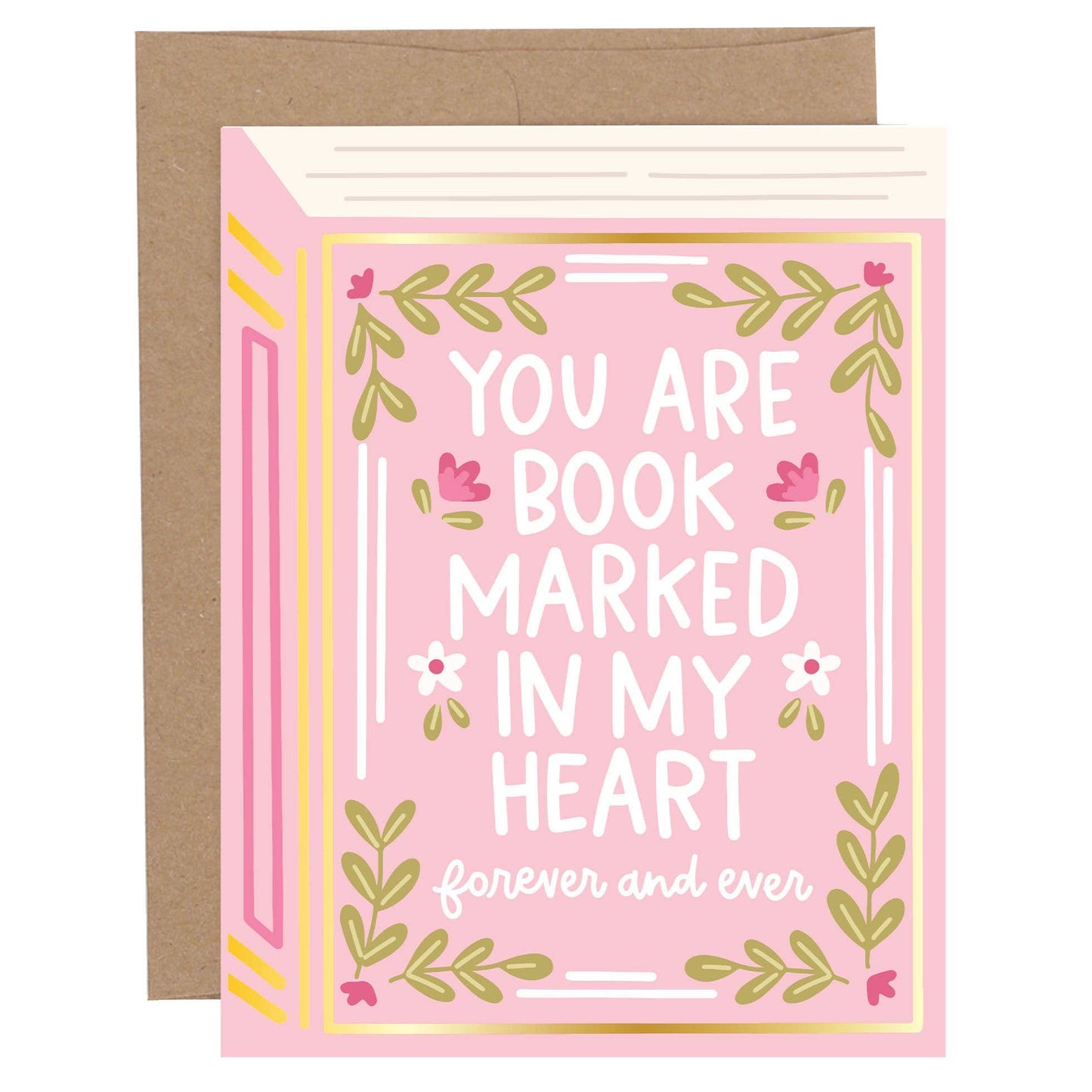 You Are Book Marked In My Heart Love Greeting Card
