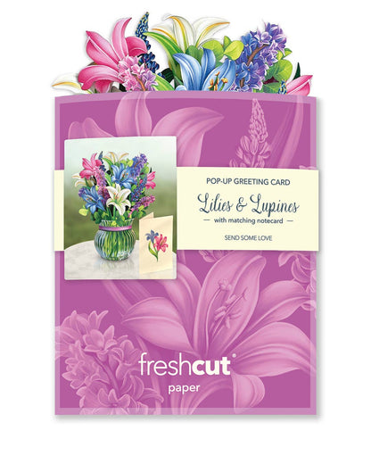 Mini Lilies & Lupines - Pop-up Greeting Cards