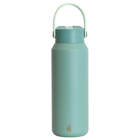 Leakproof Handle Water Bottle 40oz Sage
