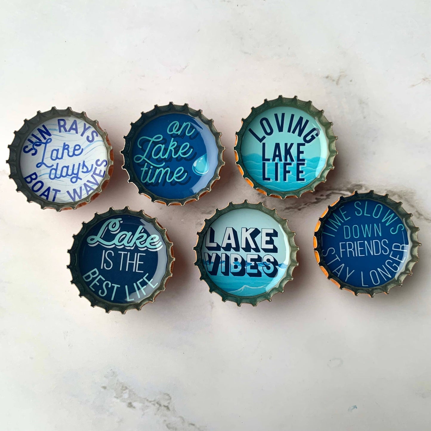 Lake Life Magnets - Spring decor. Handmade & Eco-friendly