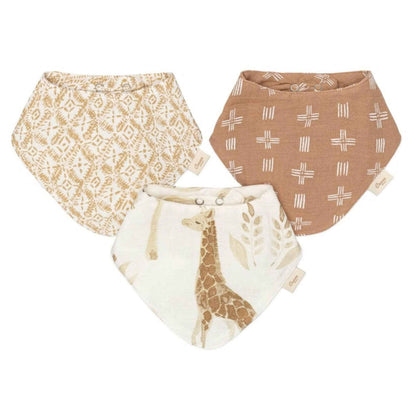 Crane Baby - Kendi 3-Pc. Muslin Bib Set