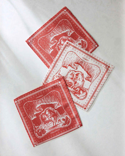 Cowboy Christmas Dishcloth Set