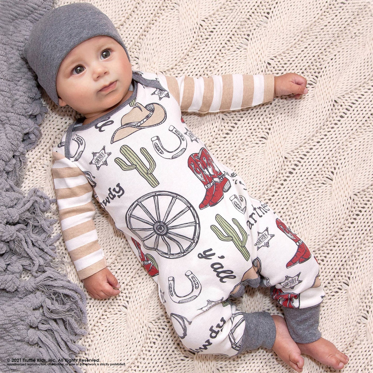 Howdy Partner Baby Collection – Beanie NB-3M