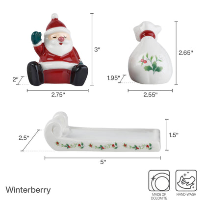 Winterberry Salt Pepper Santa Sled Giftbox