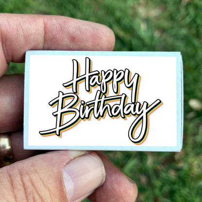 Happy Birthday Matches • Home Decor Matchbox