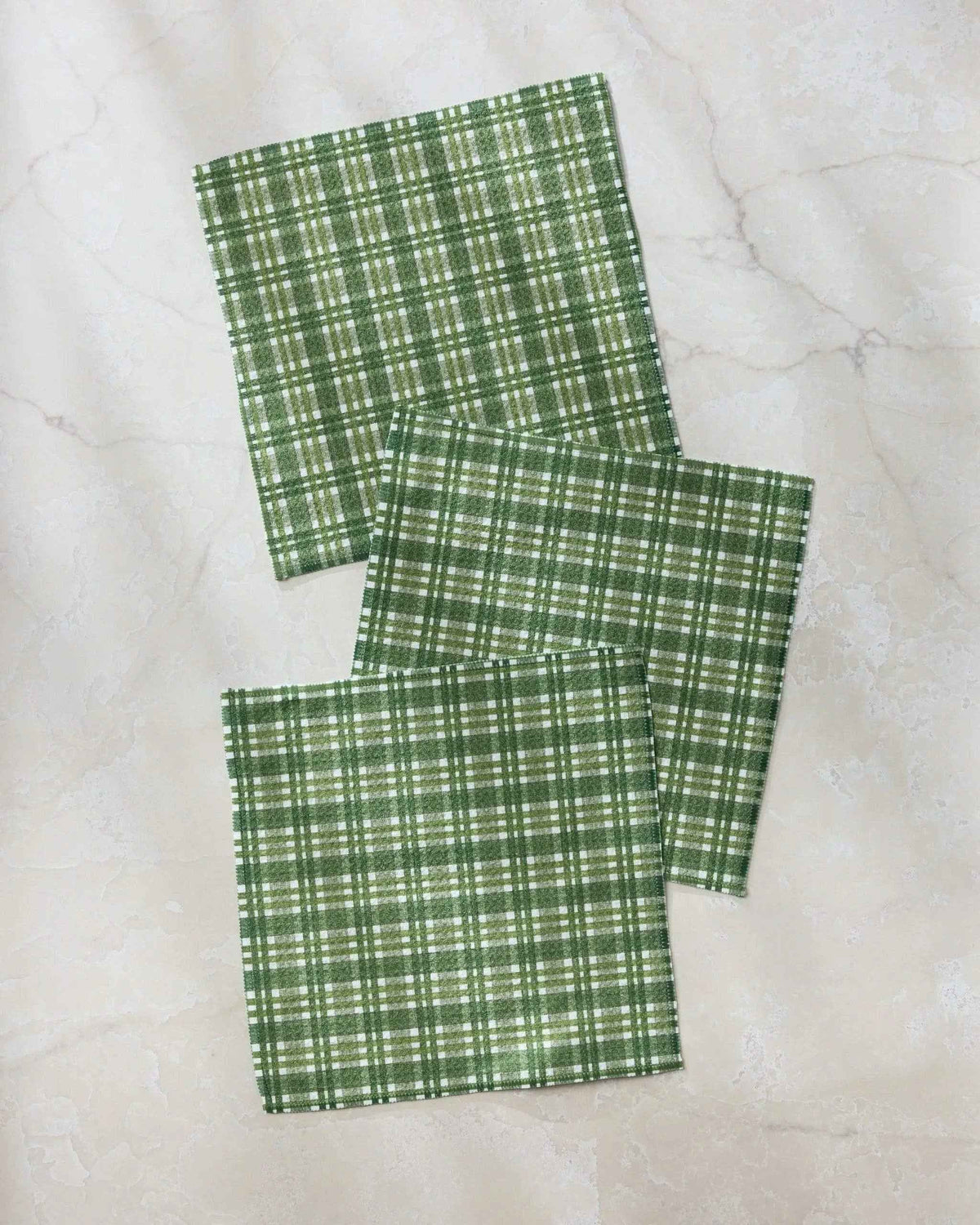 Shay Plaid Dishcloth Set